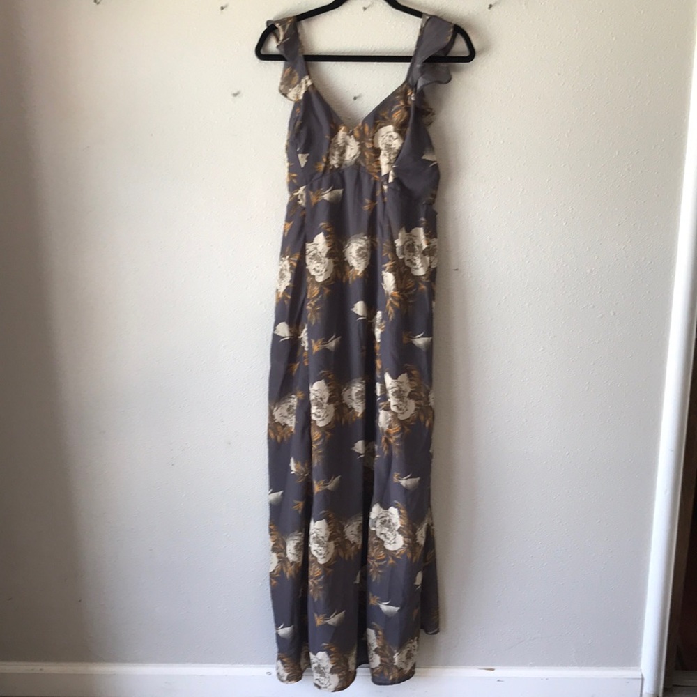 Japna Floral Grey dress Large